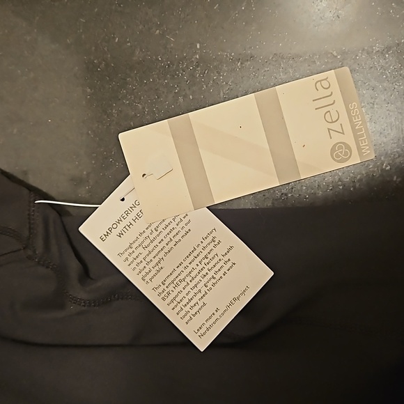 💕ZELLA💕 High Waist Asana Renew Leggings Split Cuff ~ Black Small S NWT - Picture 15 of 16